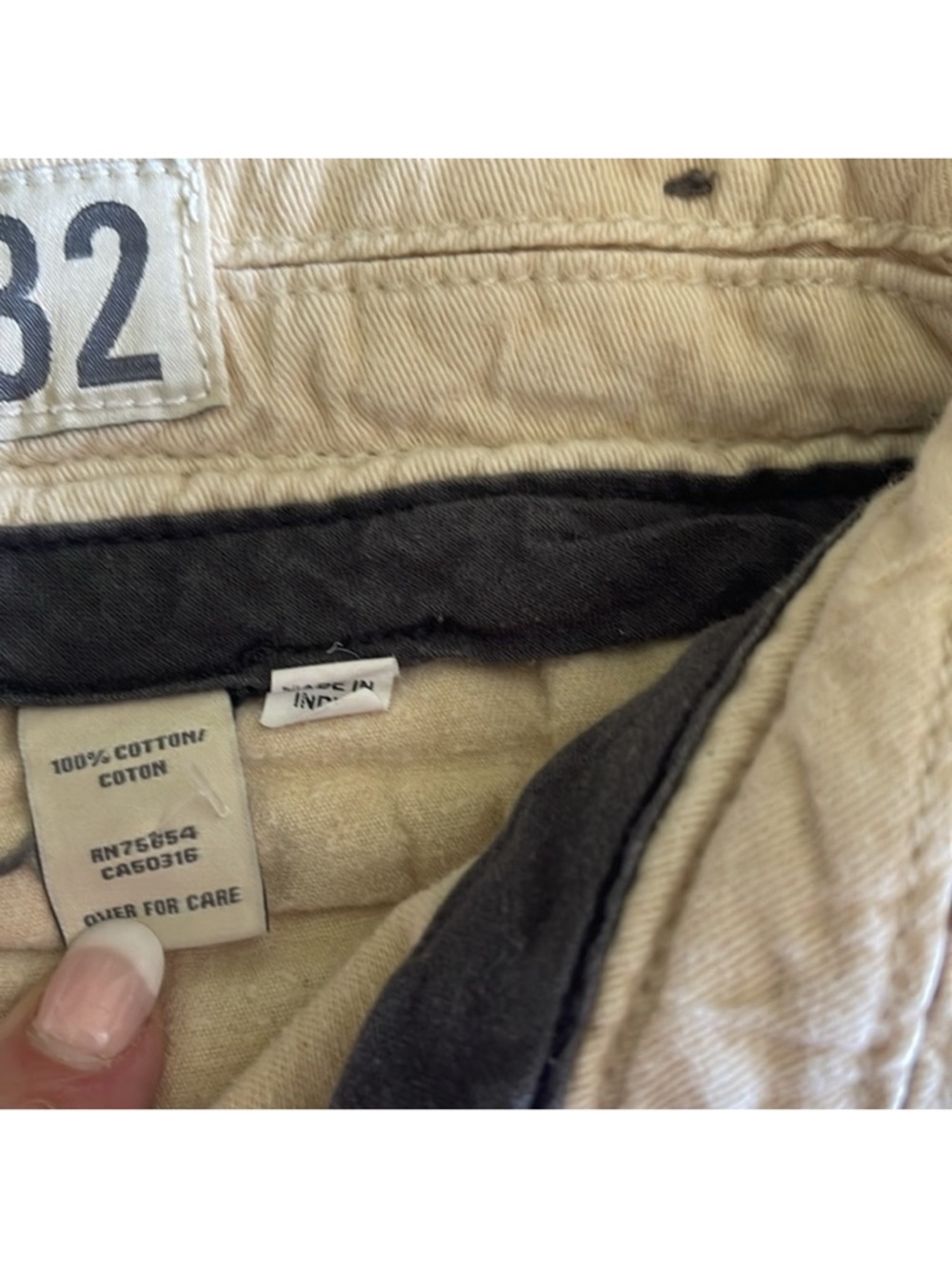 Abercrombie & Fitch Blue White Pinstripe Shorts High Rise Button Fly 32 - Picture 5 of 9